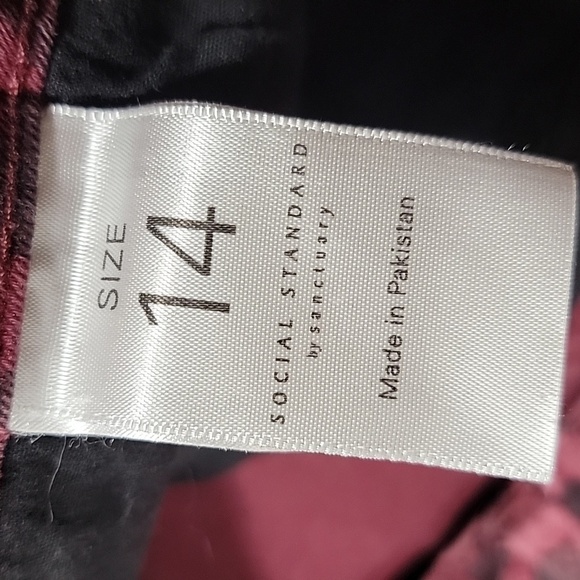 Social Standard by Sanctuary Ankle Skinny, Size 14, Burgundy & Black Leopard - Picture 8 of 14